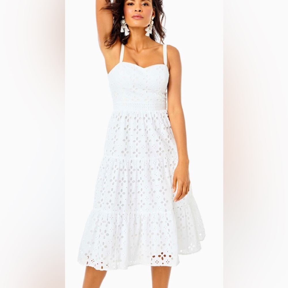 Lilly Pulitzer Majorie Eyelet white Dress
